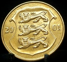 Észtország 1 korona, 2001 A16E4