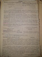1943, gépelt irat légoltalmi témában, berepülési veszély előrejelzése