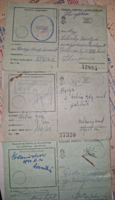 1942-43-44, három tábori postai levelezőlap