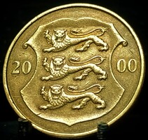 Észtország 1 korona, 2000 A16A4