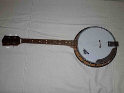 1960-70' EKO 4 húros banjo gitár (Alján sérült a lakk.)