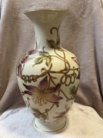 Zsolnay Nagyméretű Orchidea mintás váza