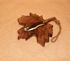 Régi fejesgörbe bicska, megújulva. Gyűjteményből. Kés, bicska, tőr, borotva.