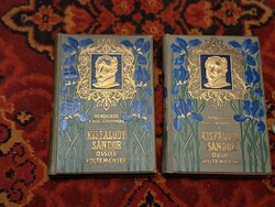 REMEKIRÓK KÉPES KÖNYVTÁRA- liliomos-  KISFALUDY SÁNDOR ÖSSZES  KÖLTEMÉNYEI-I.- II._1902 LAMPEL .