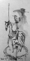 Don Quijote art by Konrad Biro. A művész nemzetközileg elismert sorozata.