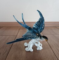 Régi ENS porcelán fecske