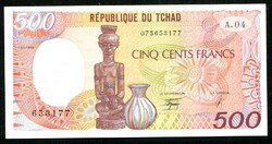 Csád 1990 500 Francs UNC