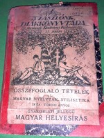 Antique 1921. Dr. Tordai ányos: summary items i. Book according to the pictures 