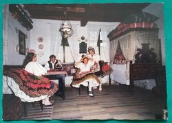 Tradicionális népviselet, Decs,  üdvözlő képeslap,1988, postatiszta