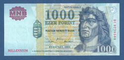 1000 Forint 2000 DC  sorozat MILLENNIUM EF