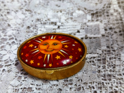 Retró napocskás gyógyszertartó doboz