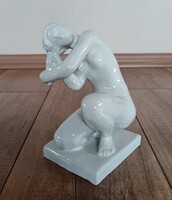 Melocco Miklós porcelán akt figura