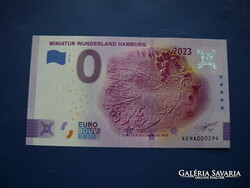 NÉMETORSZÁG 0 EURO 2023 BÉKEGALAMB! HAMBURG! RITKA EMLÉK PAPÍRPÉNZ!