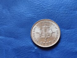 MACEDÓNIA 1 DENAR 2000 KERESZTÉNYSÉG 2000.ÉVFORDULÓ! UNC!