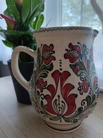 Korondi kerámia mázas kancsó 20 cm magas hibátlan retro darab