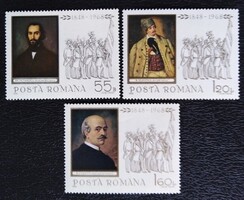 R2694-6  Románia 1968 Az 1848-as forradalom 120. évfordulója bélyegsor postatiszta