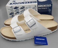 Új! BIRKENSTOCK Arizona bőr papucs, 46 -os Keskenyebb