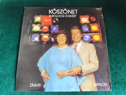 Záray-Vámosi: Köszönet a boldog évekért Pepita LP (1980-90').