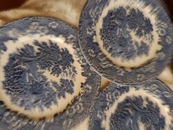 Angol  kék lapos tányér 1 darab