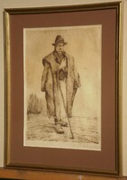 (N) Csillag József (1894-1977) : Öreg juhász