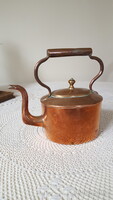 Régi angol vörösréz teáskanna