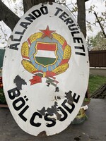 Ovális zománctábla