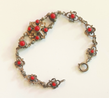 Ötvösremek Ezüst Karkötő Neoreneszánsz Pénzverde Ritkaság Vintage