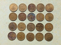 Csehszlovákia 20 db Különböző Érme 20 Haller Halierov 1972-1991