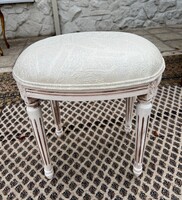 Antik stílusú ülőke, zsámoly, puff