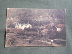 Képeslap,Szlovákia,Ružomberok,Rózsahegy,Kuska nyaraló,vasútvonal,Klimácek Sándor kiadás ,1910-