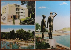 Képeslap, Balatoni üdvözlő, hajó, Fotó: Bakonyi Béla