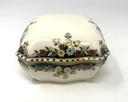 Zsolnay Sissy mintás gyönyörű fedeles porcelán bonbonier ékszertartó RZ