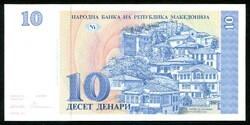 Makedónia / Macedónia 1993 10 Dinari UNC