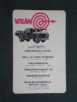 Kártyanaptár,Volán,Tefu vállalat,IFA teherautó, 1970   (4)