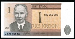 Észtország 1992 1 Kroon UNC