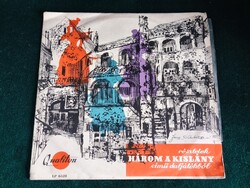 Schubert Három a kislány daljáték bakelit lemez Qualiton (1960-70').