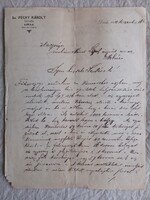 1910. Dárda, Főhercegi uradalmi ügyvéd levele