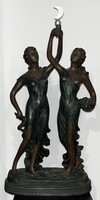 Art Nouveau vagy szecessziós stílusú nagyméretű szobor !