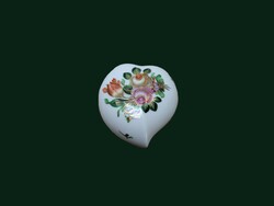 Herendi ritka mintás, aranykontúros ékszertartó doboz