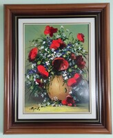 Rajczi Zoltán: Pipacsok (40x30)