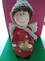 Angyalka porcelán figura
