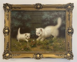 Boleradszky Benő (1885-1957) 77x97 cm EREDETI olajfestménye