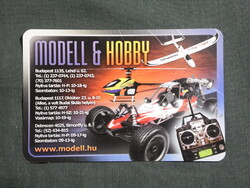 Kártyanaptár,Autó,repülő,kisvasút modell hobby üzlet,Budapest, 2013  (4)