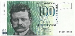 100 márka markkaa 1986 Finnország
