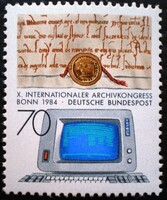 N1224 / Németország 1984 Nemzetközi Archívum Kongresszus bélyeg postatiszta