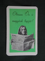 Kártyanaptár,Békés Megyei Hírlap,napilap,újság,magazin,női modell,1975  (4)