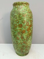 Kornfeld János retro kerámia váza, magyar iparművészeti kerámia, 32 cm, Kornfeld
