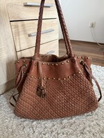 Vintage Coccinelle nagy méretű bőr táska