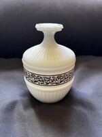 Hollóházi glass jar with lid, bonboniere