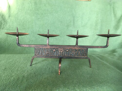 Iparművészet, gyertyatartó, Szabó György, fémmunka, bronz.